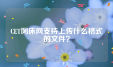 CET图床网支持上传什么格式的文件？